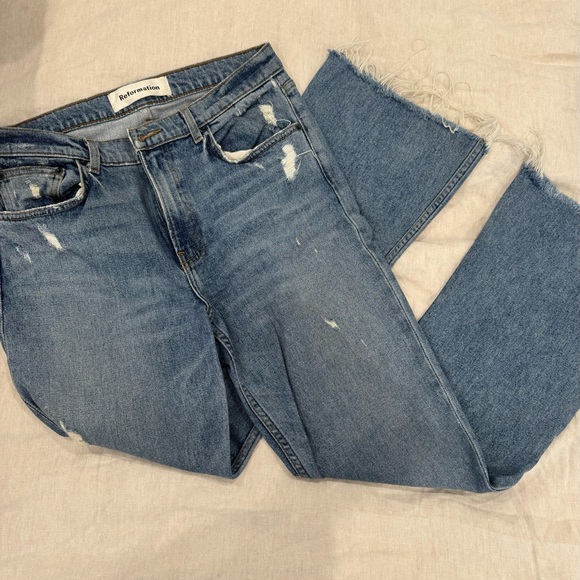 Reformation Olympic Cropped Jeans - Picture 3 of 5